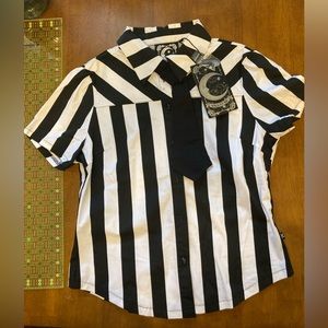 Killstar szL stripe button top